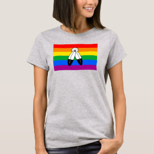 Camiseta Bandera del orgullo LGBTQ+ de dos espíritus