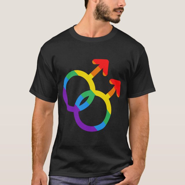 Camiseta Bandera del Orgullo LGTB (Anverso)