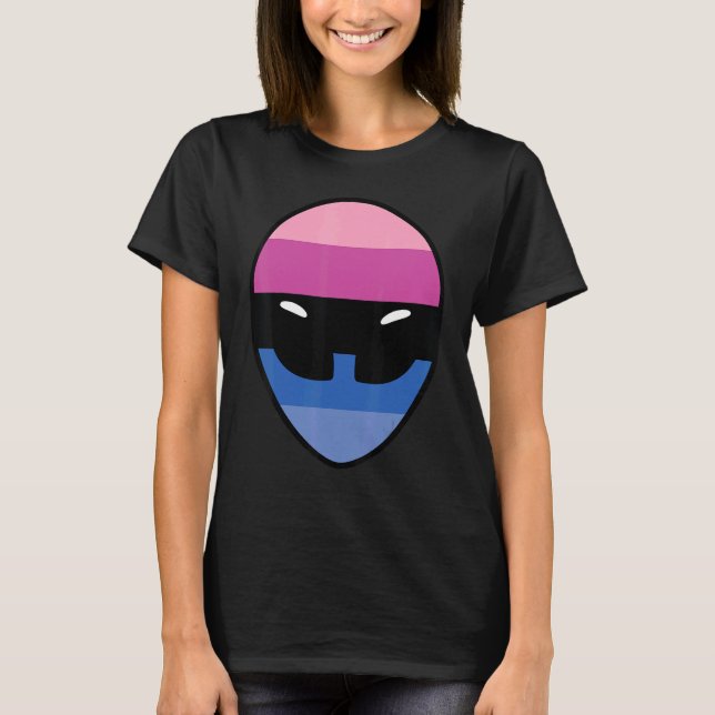 Camiseta Bandera del Orgullo Omnisexual Alien Bandera Omnis (Anverso)