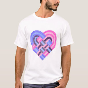 Camiseta Bandera del Orgullo Omnisexual del Corazón Tejido