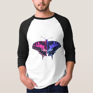 Camiseta Bandera del Orgullo Omnisexual Mariposa Trasera