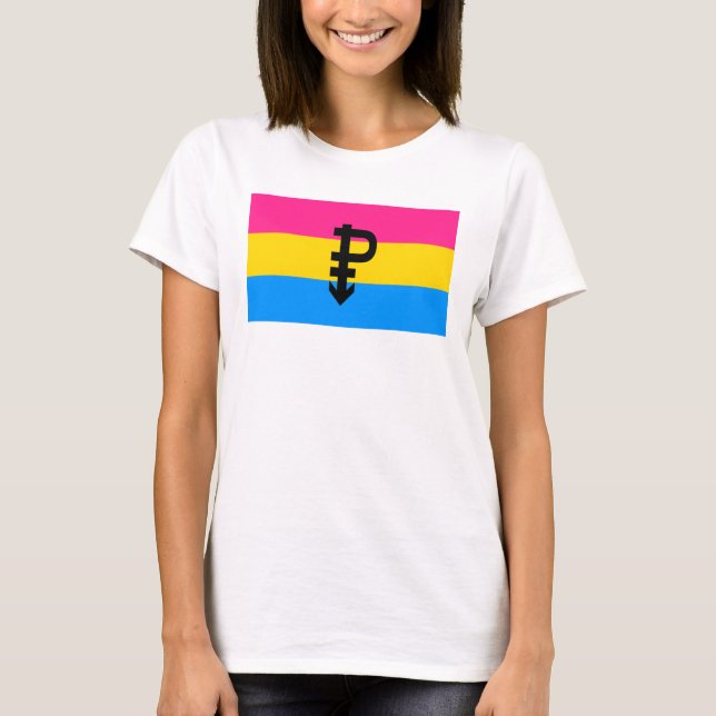 Camiseta Bandera del Orgullo Pansexual (Anverso)