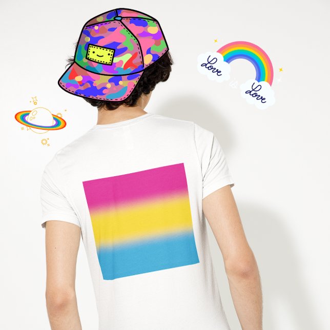 Camiseta Bandera del Orgullo Pansexual de Gradiente - Bande (Subido por el creador)