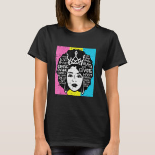 Camiseta Bandera del orgullo pansexual de la Reina Negra Af