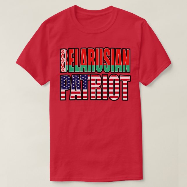 Camiseta Bandera del orgullo patriota bielorruso Gi (Diseño del anverso)