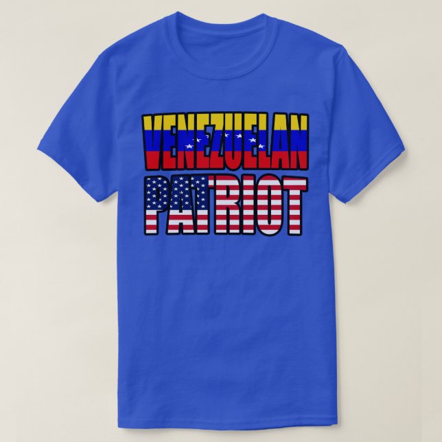 Camiseta Bandera del orgullo patriota venezolano-americano (Diseño del anverso)