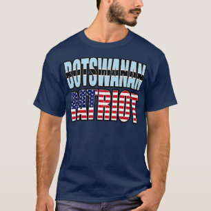 Camiseta Bandera del Orgullo Patriótico Americano Botsuanés