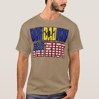 Camiseta Bandera del Orgullo Patriótico Americano de Barbad
