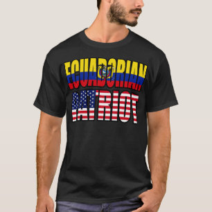 Camiseta Bandera del orgullo patriótico ecuatoriano-america