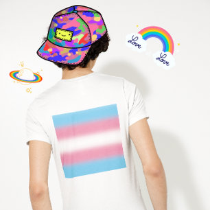 Camiseta Bandera del Orgullo Transgénero Gradiente - Bander