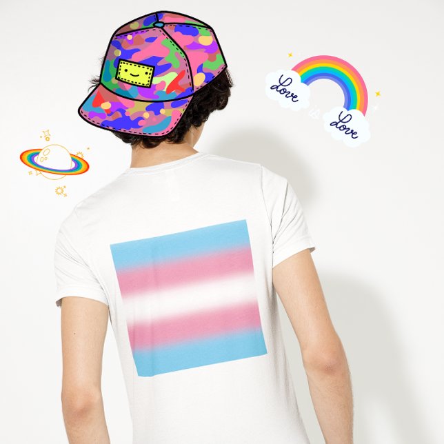 Camiseta Bandera del Orgullo Transgénero Gradiente - Bander (Subido por el creador)