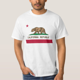 Camiseta Bandera del oso - Bandera del estado de California