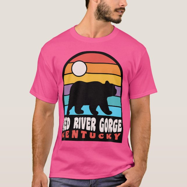 Camiseta Bandera del oso de excursión Red River Gorge Kentu (Anverso)