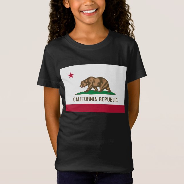 Camiseta Bandera del oso de la República de California: Est (Anverso)
