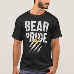 Camiseta Bandera Del Oso De Los Hombres, Marcas De La Cuchi