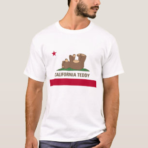 Camiseta Bandera del oso de peluche de California