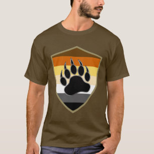 Camiseta Bandera del oso gay Oso Escudo del Orgullo del oso