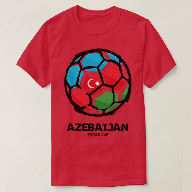 Camiseta Bandera del país azebaiano (Diseño del anverso)