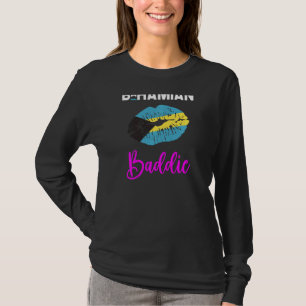 Camiseta Bandera del país bahameño de las mujeres Bahamas B