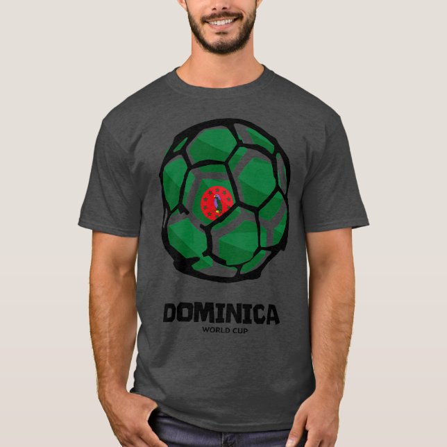 Camiseta Bandera del país de Dominica (Anverso)