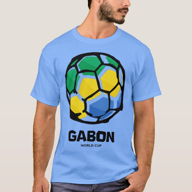 Camiseta Bandera del país de Gabón (Anverso)