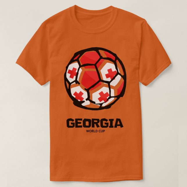 Camiseta Bandera del país de Georgia (Diseño del anverso)