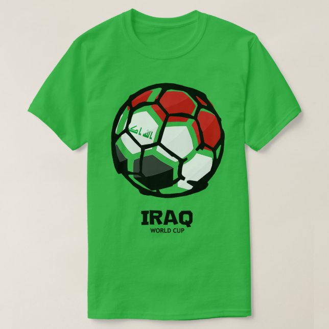 Camiseta Bandera del país de Iraq (Diseño del anverso)