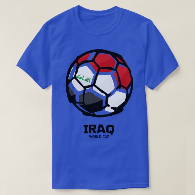 Camiseta Bandera del país de Iraq (Diseño del anverso)