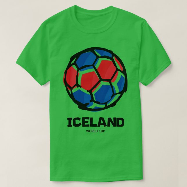 Camiseta Bandera del país de Islandia (Diseño del anverso)