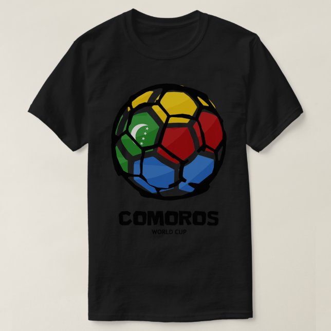 Camiseta Bandera del país de las Comoras (Diseño del anverso)