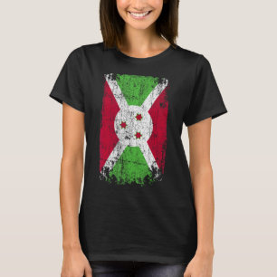 Camiseta Bandera del país de recuerdo Bandera gruesa Burund