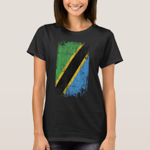 Camiseta Bandera del país de recuerdo Bandera gruesa Tanzan