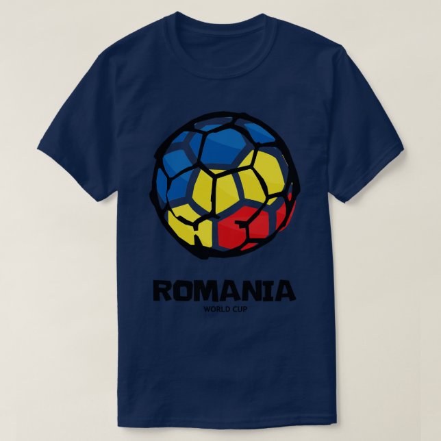 Camiseta Bandera del país de Rumania (Diseño del anverso)