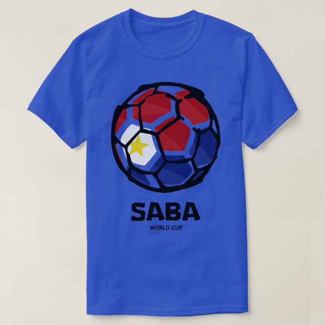 Camiseta Bandera del país de Saba (Diseño del anverso)
