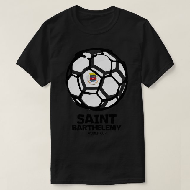 Camiseta Bandera del País de San Bartolomé (Diseño del anverso)