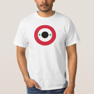 Camiseta Bandera del país de Siria símbolo de redondeo naci