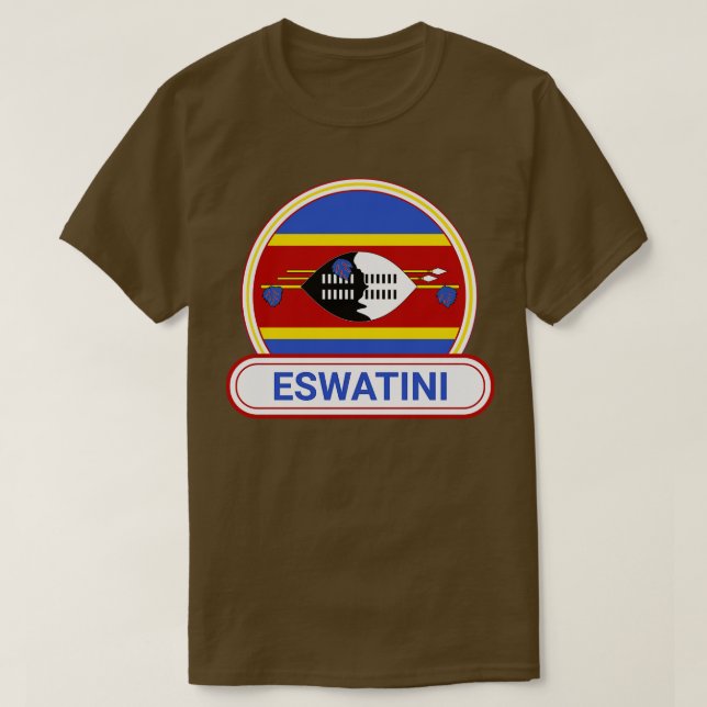 Camiseta Bandera del País Eswatini (Diseño del anverso)