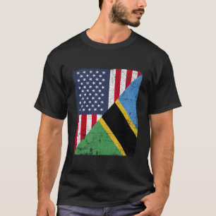 Camiseta Bandera del País Media Ee. Media Tanzania