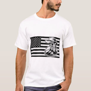 Camiseta Bandera del País Oeste de Cowboy EE.UU. © FB @ #