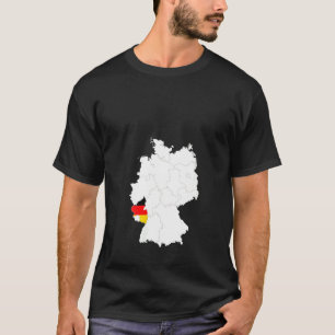 Camiseta Bandera del Palatinado de Renania Alemania Renania