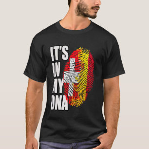 Camiseta Bandera del patrimonio ADN de España y Suiza