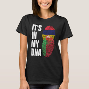 Camiseta Bandera del patrimonio ADN mixto bielorruso y maur
