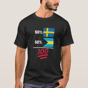 Camiseta Bandera del patrimonio bahameño más sueco