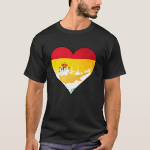 Camiseta Bandera del patrimonio cardíaco de España y Chipre