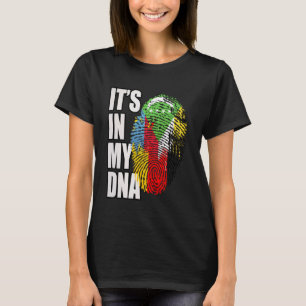 Camiseta Bandera del patrimonio de ADN alemán y comorano