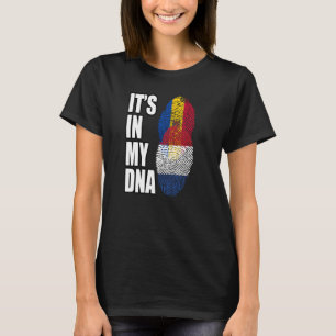 Camiseta Bandera Del Patrimonio De ADN De La Mezcla Holande