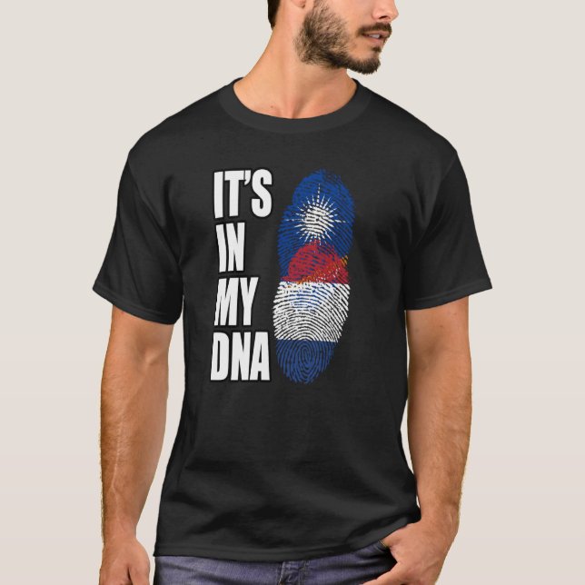 Camiseta Bandera Del Patrimonio De ADN De La Mezcla Holande (Anverso)