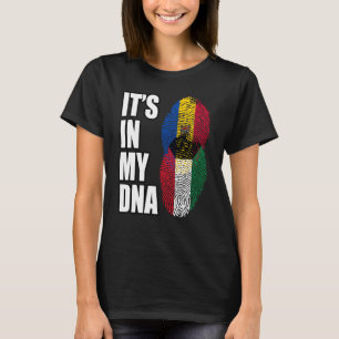 Camiseta Bandera Del Patrimonio De ADN De La Mezcla Kuwaití