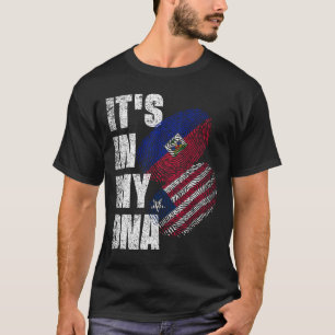 Camiseta Bandera Del Patrimonio De ADN De La Mezcla Liberia