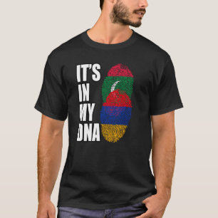 Camiseta Bandera Del Patrimonio De ADN De Mezcla Armenia Y